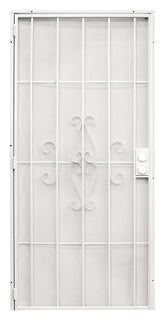 Precision Regal Series 3818WH3068 Door Screen, 80 in L, 36 in W, Steel, White